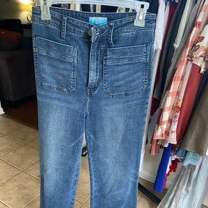 Farrah Cropped trouser in denim- worn once